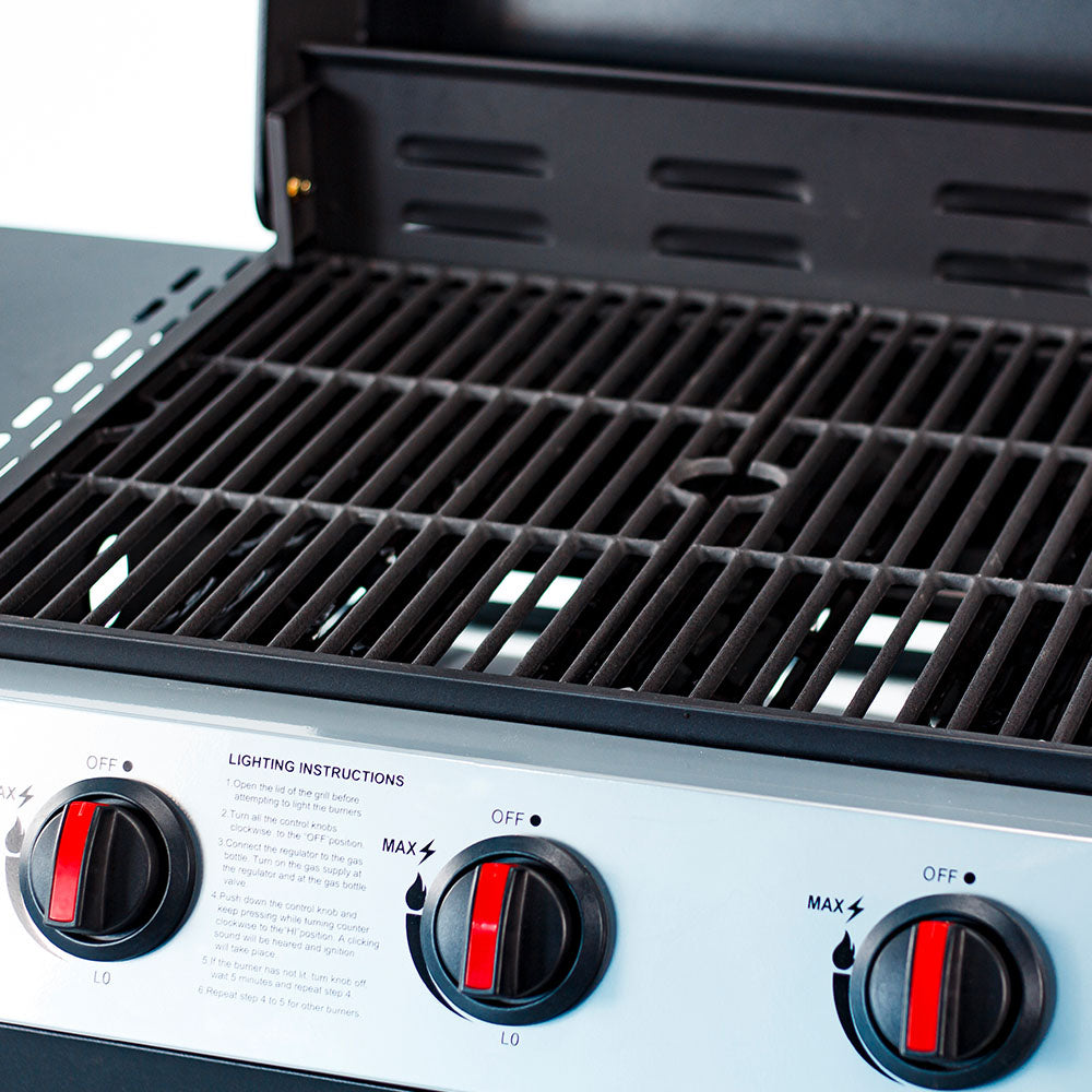 Barbecue a Gas 2 fuochi + Griglia in Ghisa