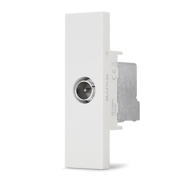 Presa TV passante bianca linea ZEN