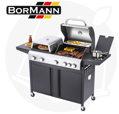 Barbecue a gas 6+1 Fuochi + Griglia Luxury Type