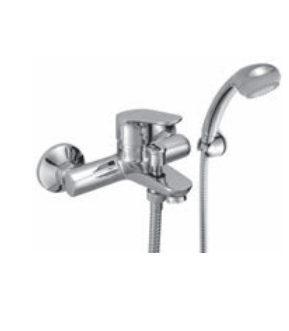 Monocomando vasca esterno con kit doccia - Serie Topic