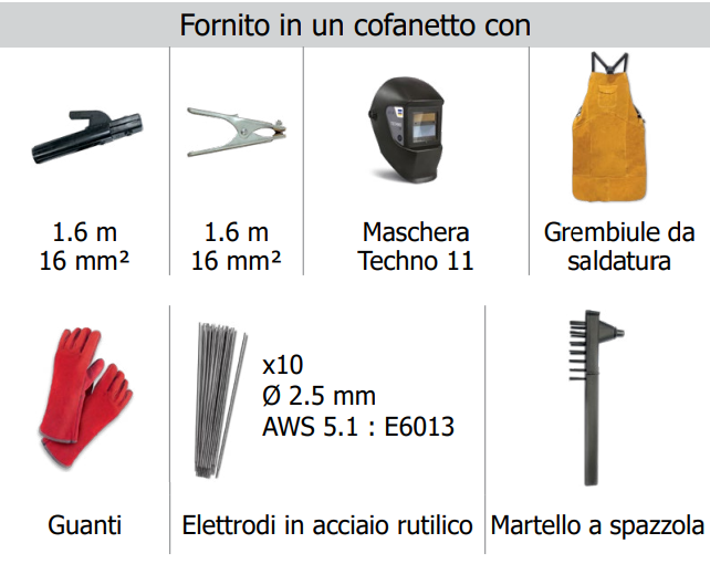 KIT SALDATURA 160A