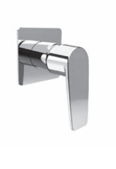 Monocomando doccia incasso piastra piccola - Serie Novel