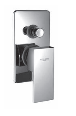 Monocomando doccia incasso con deviatore piastra 150x85 - Serie Kiki