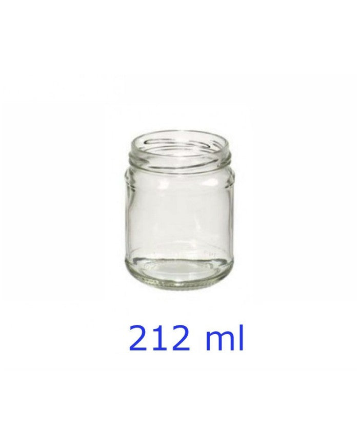 24 Barattoli in vetro per marmellate e sottolio 212 ml