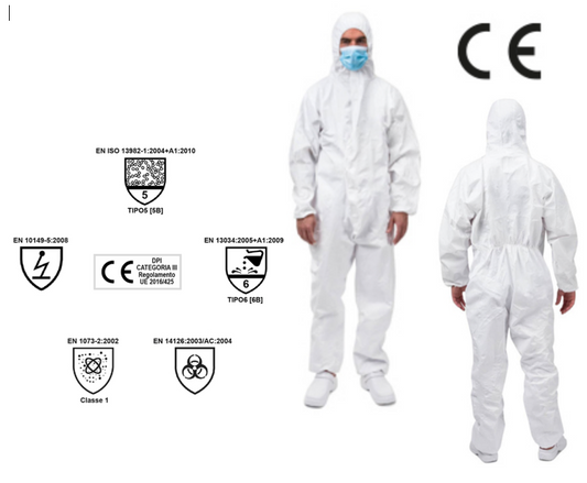 Tuta Monouso Simil Tyvek