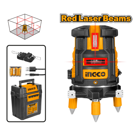 LIVELLA LASER AUTOREGOLABILE 0-30M (RAGGIO ROSSO)