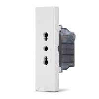 PRESA BIPASSO SERIE ZEN BIANCA