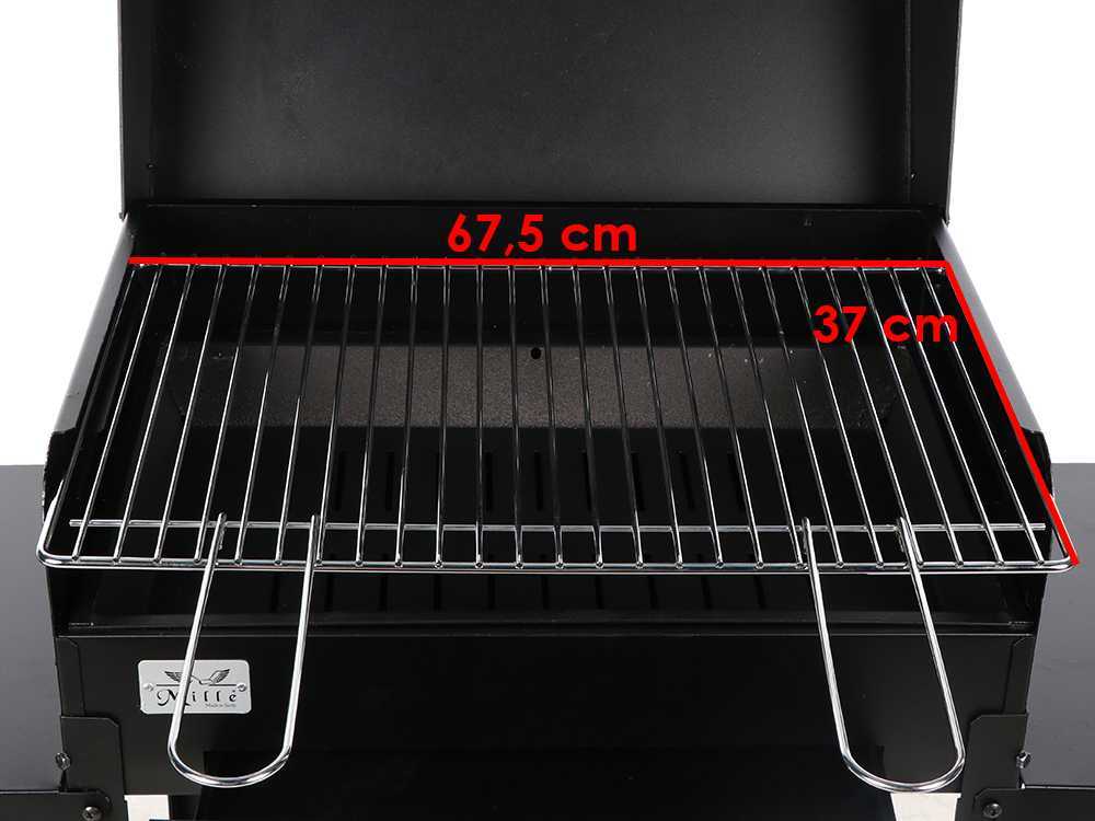 Mille Ercole Large - Barbecue in ferro artigianale a carbone - 67,5x37cm
