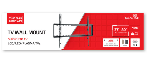 Supporto TV Fisso Extra Slim  (37''-70")