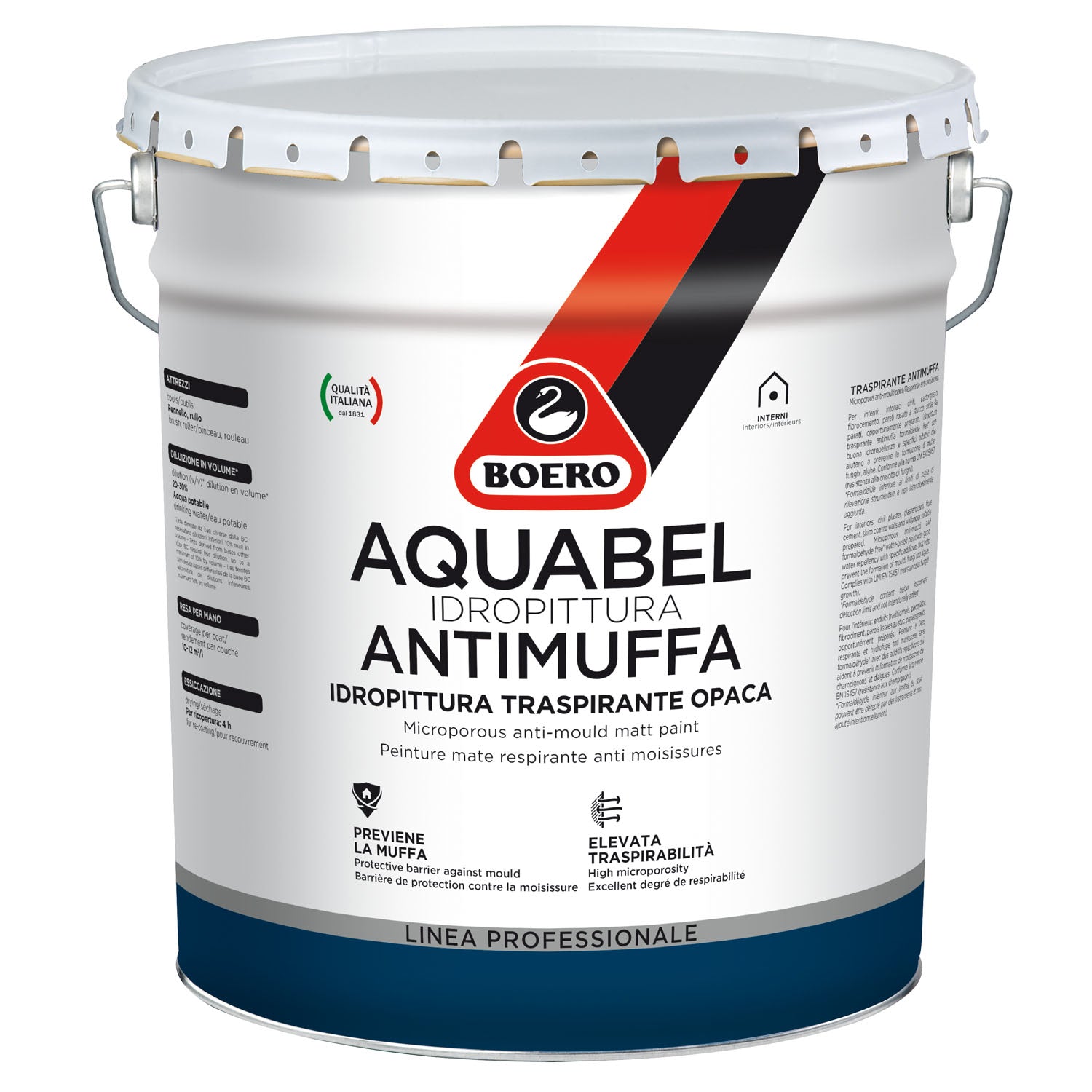 Aquabel Antimuffa pittura traspirante antimuffa opaca
