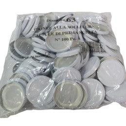Tappi per barattoli di vetro confezione pz.100 Bianchi